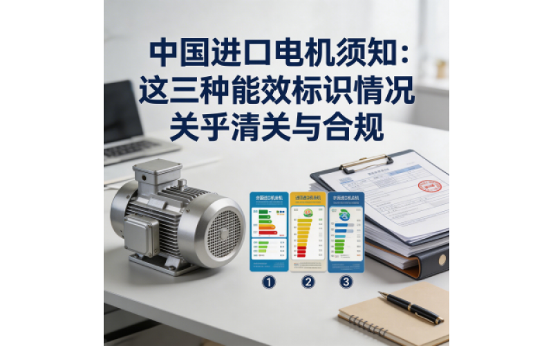 中国进口电机须知：这三种能效标识情况关乎清关与合规